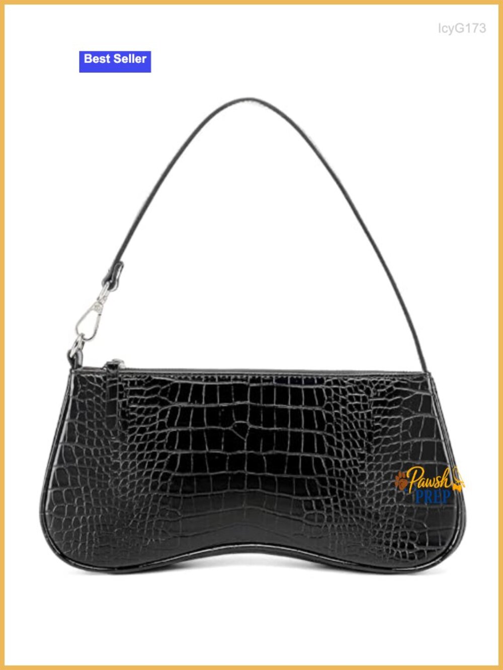Crocodile Shoulder Bag Women Small Purses Going Out Handbag Faux Leather